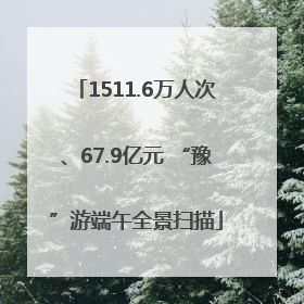 1511.6万人次、67.9亿元 “豫”游端午全景扫描