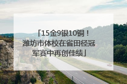 15金9银10铜！潍坊市体校在省田径冠军赛中再创佳绩