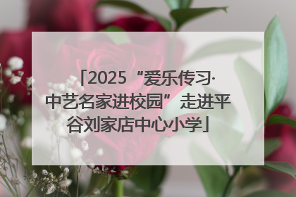 2025“爱乐传习·中艺名家进校园”走进平谷刘家店中心小学