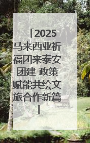 2025马来西亚祈福团来泰安团建 政策赋能共绘文旅合作新篇