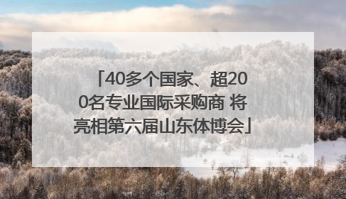 40多个国家、超200名专业国际采购商 将亮相第六届山东体博会