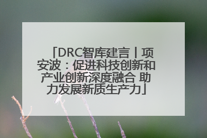DRC智库建言丨项安波：促进科技创新和产业创新深度融合 助力发展新质生产力
